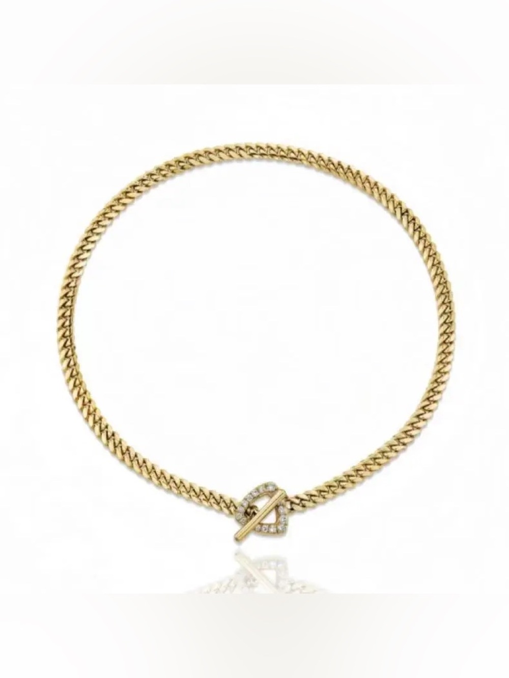 Infinity Necklace in Gold by Anna Zuckerman